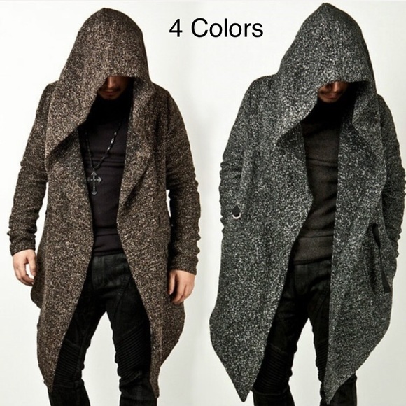 Other - NWT! Men’s Hooded Cape Sweatshirt Cardigan/Jacket